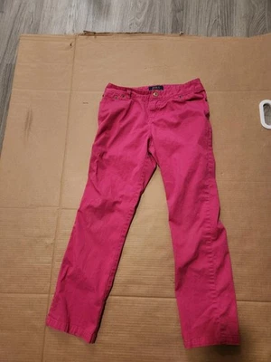 Jeans Polo Ralph Lauren Niña Rosa Talla 12 Pierna Recta Big Pony Calce Regular Foto 1 de 4