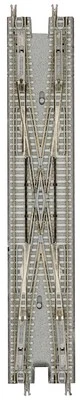 Rokuhan Z gauge R082 electric double track crossing point gray JP - Image 1 of 2