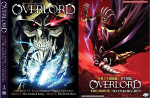 DVD Overlord Anime TV Series Season 1-4 Vol 1-52 End+3 Movies English Dub Subbed - Imagen 1 de 7