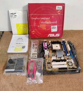 ASUS K8V-VM DDR MicroATX Mainboard Sockel 754 + KIT Box Vintage PC Computer - Bild 1 von 4