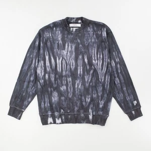 FDMTL Hombres Negro Tie Dye Sudadera Cuello Redondo Tejido Pullover Talla 1 PVP 325 - Imagen 1 de 9