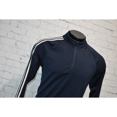 Adidas Golf Pullover Shirt 1/4 ZIP Mens Size Medium Performance Polyester Blue - Image 1 of 4
