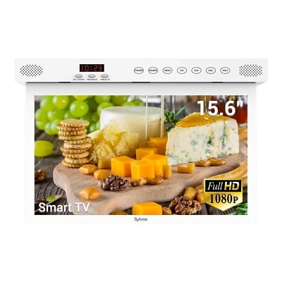 SYLVOX 15.6 inch Under Cabinet TV 1080P Kitchen TV Built-in App Smart RV TV - Image 1 of 4