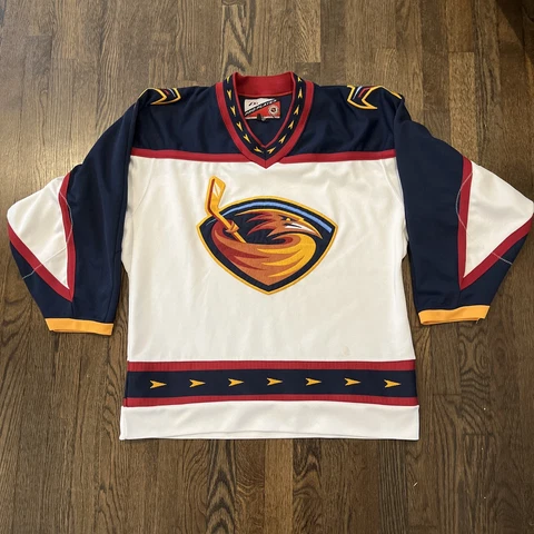 Atlanta Thrashers Jersey Large Mens Pro Player White NHL Cover