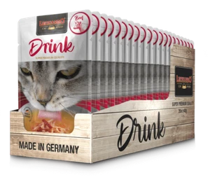 LEONARDO Drink Beef 20x40g Frischebeutel Flüssigkeit Katze Wasseraufnahme  - Bild 1 von 3