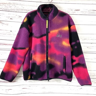 Chaqueta Nike Air Jordan Flight MVP para hombre L púrpura Sherpa DV1611-705 cremallera completa Foto 1 de 4