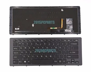 New for Sony Vaio Fit 15A multi-flip PC SVF15N Keyboard US Backlit 149264921US - Picture 1 of 4