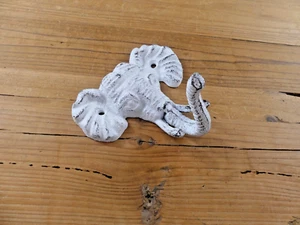 Gancho para abrigo de elefante pasillo árbol entrada perchero gancho de baño toalla sombrero decoración blanco - Imagen 1 de 6