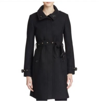 NEW $1095 Burberry London Women Gibbsmoore Wool Blend Trench Coat, US 14/ EU 48 - Image 1 of 4