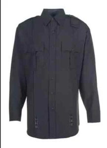 SPIEWAK SPDU15 MENS 16.5X36/37 MICROFIBER DARK NAVY PERFORMANCE DUTY SHIRT - Picture 1 of 4
