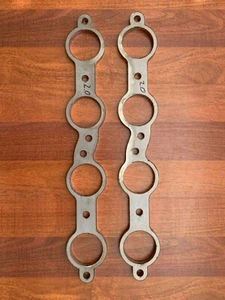 LS V8 1-7/8" INCH EXHAUST FLANGES LASER CUT 10MM STAINLESS STEEL - Picture 1 of 3