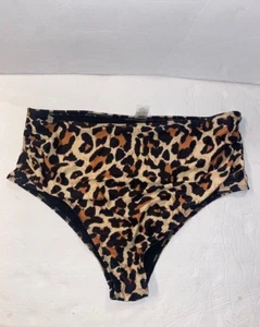 Womens Size XL Bikini Bottom cheetah print Swim - Picture 1 of 3