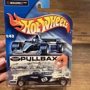 Hot Wheels Grand Prix Pullback Williams F1 Team Ferrari Licensed Black & White - Picture 1 of 6
