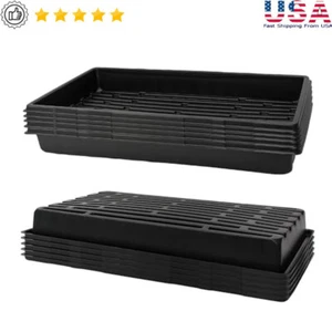 Heavy Duty 1020 Seed Starter Trays Plastic Nursery Pots No Drainage 10-Pack New - Picture 1 of 7