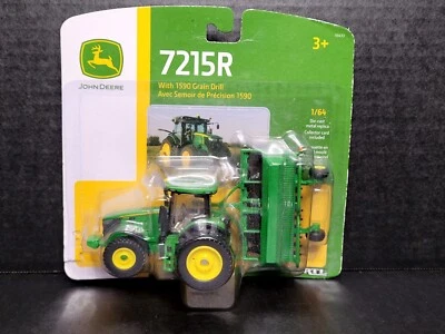 Ertl 1/64 John Deere Diecast 7215R With Grain Drill #45433 - Image 1 of 4