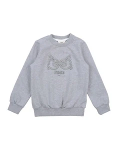 NWT NEW Fendi girls gray bow logo sweatshirt 8y - Picture 1 of 2