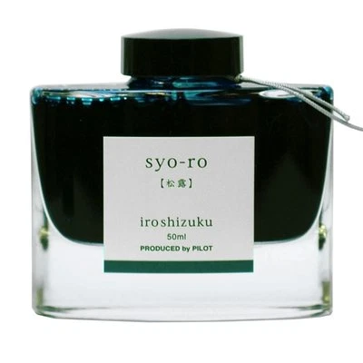 Pilot JAPÓN Namiki pluma estilográfica tinta 50 ml iroshizuku Syo-ro TINTA-50-SY verde Foto 1 de 3