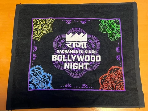 NBA Sacramento Kings Bollywood Night  Towel 17x14 Pro Towel SGA Cover