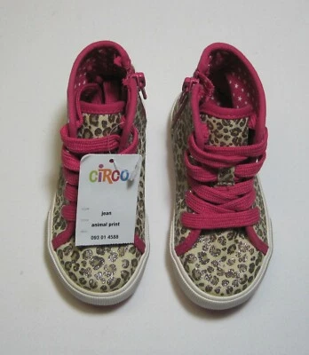 Nuevo con etiquetas, estampado de animales de caña alta para niñas pequeñas, Circo Foto 1 de 4