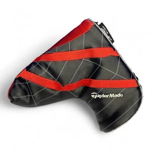 TaylorMade Spider Blade Putter Head Cover Black & Red Golf Hook & Loop Close - Picture 1 of 6