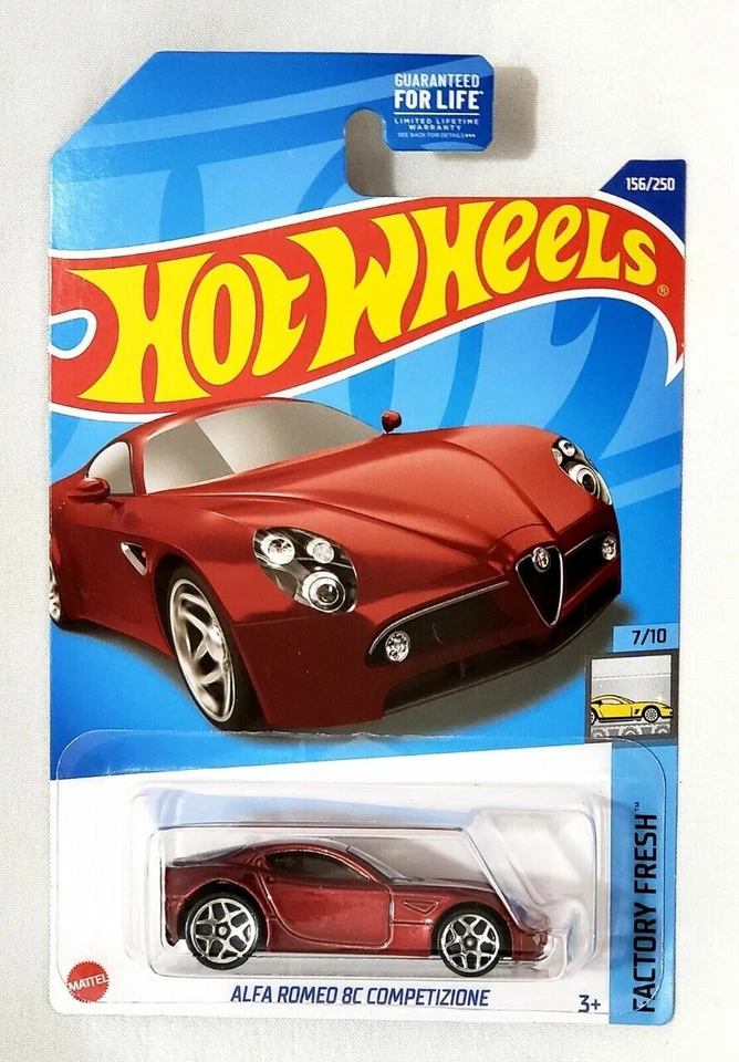 2022 HOT WHEELS - ALFA ROMEO 8C COMPETIZIONE 156/250 FACTORY FRESH 7/10 - 1:64 - Image 1 of 1