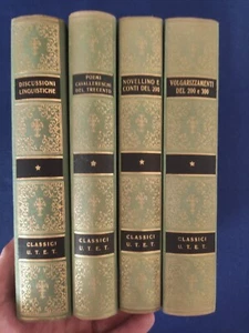 Discussioni Linguistiche, Poemi Cavallereschi... 4 Libri UTET - Foto 1 di 3