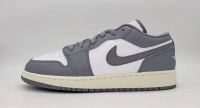 Nike Air Jordan 1 Low GS Vintage Stealth Gris Talla 6.5Y/Mujer 8 553560-053 Foto 1 de 4