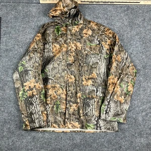 Cedar Key Jacket Mens L Camo Hooded Waterproof Rain Outdoor Hunting Vintage - Picture 1 of 8