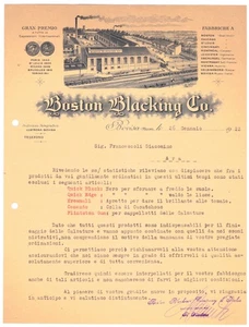 Bovisa Boston Blacking Co. Letterhead 1922 QXD3635 - Picture 1 of 1