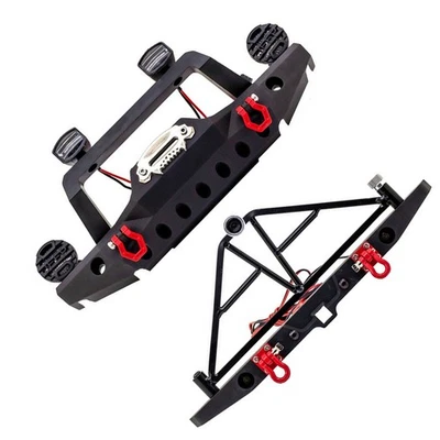 Parachoques delantero/trasero de aluminio para oruga Axial 1/10 TRX4 SCX10 III AX103007 RC Foto 1 de 4