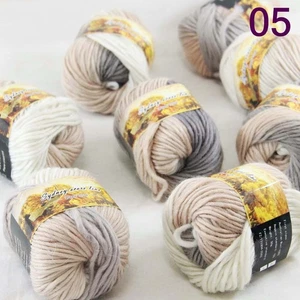 SALE LOT of 8 Skeins X 50g NEW Chunky Colorful Hand Knitting Scores Wool Yarn 05 - Picture 1 of 19