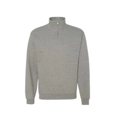 Jerzees Youth XL Cuarto Cremallera Cuello Cadete Pullover Sudadera Oxford Gris Nuevo Foto 1 de 4