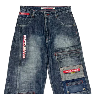 Vintage Paco Jeans Boys 18 (30x30) Blue Denim Baggy Wide Leg Skater Rave Y2K - Picture 1 of 14