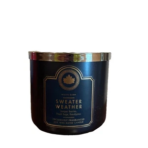 “Sweater Weather” 3-Wick 14.5oz Scented Candle. Bath & Body Works. - Picture 1 of 3