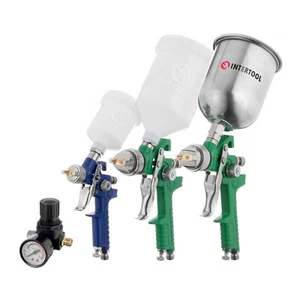 Juego de pistola pulverizadora INTERTOOL HVLP, estándar y mini, 0,8, 1,3, 1,7 mm, PT08-1505 - Imagen 1 de 13
