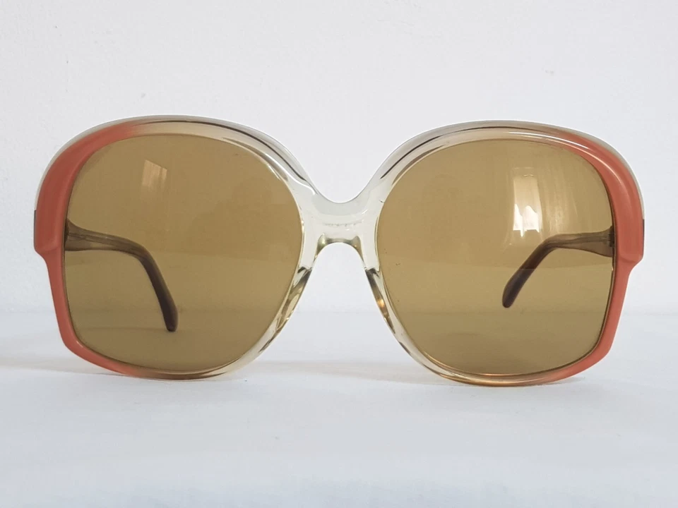 ÓCULOS DE SOL FEMININO OVERSIZED VINTAGE SEM MARCA ARMAÇÃO DE OLHO DE INSETOS ENORMES ÓCULOS MARROM CLARO - Imagem 1 de 4