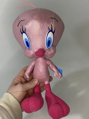 Juguete de peluche Looney Tunes Nanco Piolín Pájaro Rosa Brillante Nuevo con etiquetas 12" Foto 1 de 4