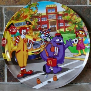 McDonald's 2004 Ronald & Friends First Day of School Melamine Collector Plate - Picture 1 of 3