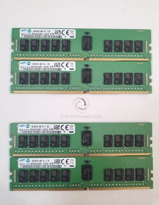 Lot! SK Hynix 64GB (4x16GB) 2Rx8 PC4-21300 DDR4-2666V ECC Reg Server Memory Ram - Picture 1 of 4
