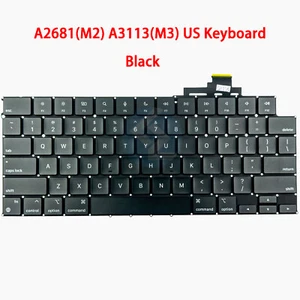NEW US Black (Midnight) Keyboard for Apple MacBook Air 13" A2681 M2 A3113 M3 - Picture 1 of 4