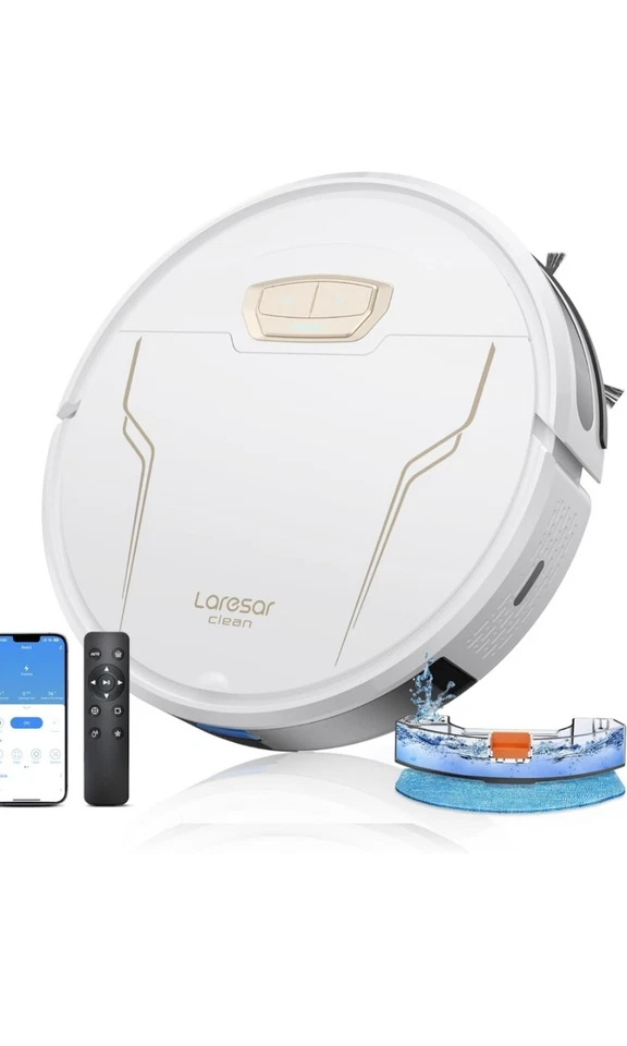 Saugroboter, 4000Pa Saugroboter mit Wischfunktion, 3-in-1 Staubsauger Roboter  - Bild 1 von 4