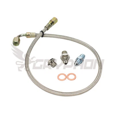 Kit de línea de alimentación de aceite 4AN Turbo para Toyota 1JZ-GT 2JZ-GTE Garrett GTW34 GTW36 GTW38 Foto 1 de 3