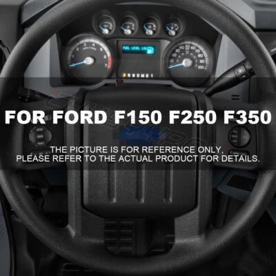 15" Steering Wheel Cover Genuine Leather for Ford F150 F250 F350 Super Duty - Image 1 of 4