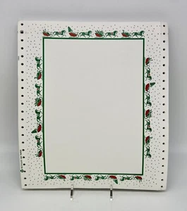 Vintage Continuous Feed Paper Dot Matrix Christmas Holiday Theme Computer Paper - Picture 1 of 3
