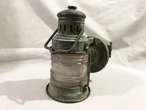 Vintage COPPER NAUTICAL STYLE PORCH LIGHT - FOR RESTORATION - Picture 1 of 8