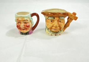 Vintage Man’s Anthromorphic Face Creamer & Man’s Face Mug Made In Japan - Picture 1 of 14