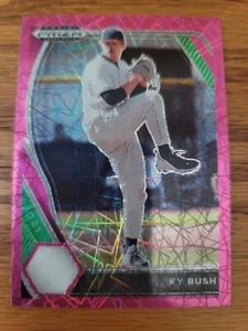 2021 Panini Prizm Draft Picks Pink Velocity KY Bush Prospect Baseball Card - Picture 1 of 2