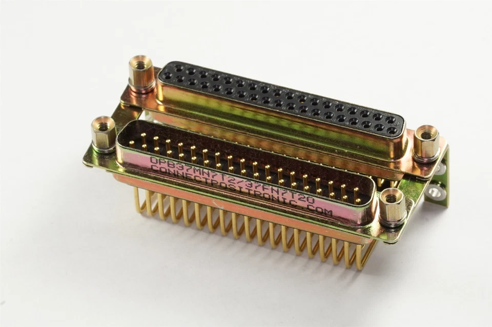 DPB37MN7T2/37FN7T20 Positronic D-Sub Dual Port Connector 1M 1F 2x 37 Pos 2 Row - Image 1 of 3