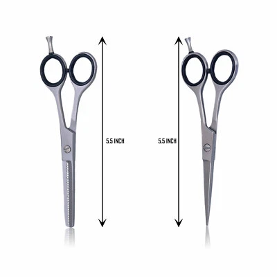 DR-SHAH Haarschere 5,5 Zoll Set 2-teilig Scharf Haarschneideschere Friseurscheren Frisör