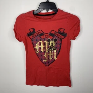 Camisa de manga corta roja S de Mickey Mouse para mujer de Disney - Imagen 1 de 5